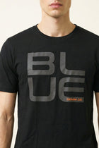 Black Printed Round Neck T-Shirt - T Shirt - 220930345