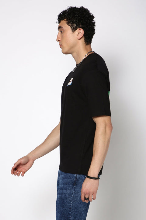 Black Printed T-shirt - T-Shirt - 240500331