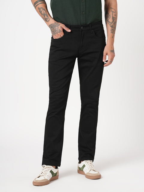 BLACK RAW SLIM FIT TWILL DENIM - Jeans - 251210970
