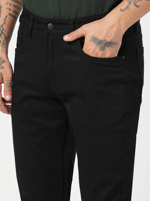 BLACK RAW SLIM FIT TWILL DENIM - Jeans - 251210970