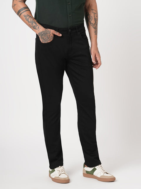 BLACK RAW SLIM FIT TWILL DENIM - Jeans - 251210970