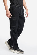 Black Relax Fit Cargo Pants - Cargo - 240110096