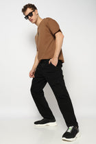 Black Relaxed Fit Cargo - Jeans - 