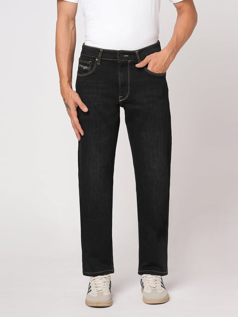 BLACK RELAXED FIT TWILL DENIM - Jeans - 251211005