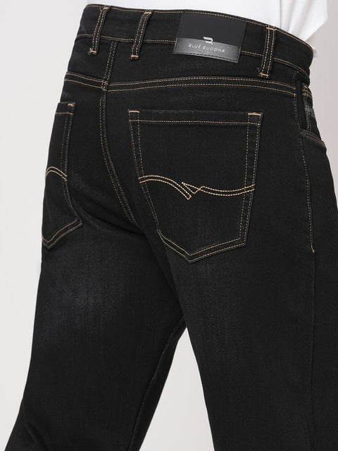 BLACK RELAXED FIT TWILL DENIM - Jeans - 251211005