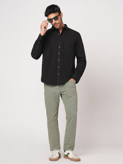 BLACK SELF STRIPE DOBBY SHIRT-Shirt - 251033510