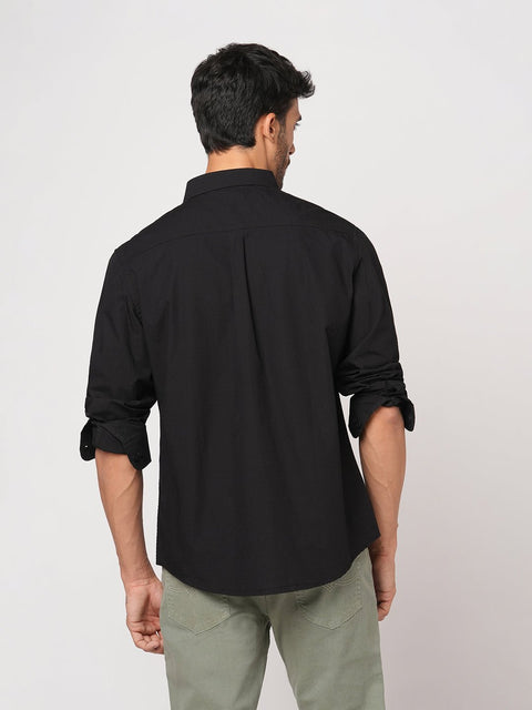 BLACK SELF STRIPE DOBBY SHIRT-Shirt - 251033510