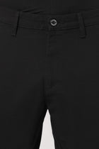 BLACK SLIM FIT DOBBY TROUSER - Trousers - 251041371