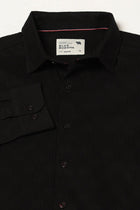 Black Solid Tailored Fit Shirt - Shirt - 250731627
