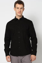 Black Solid Tailored Fit Shirt - Shirt - 250731627
