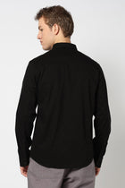 Black Solid Tailored Fit Shirt - Shirt - 250731627