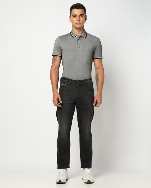Black Straight Fit Jeans - Jeans - 250410118