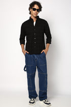 Black Tailored Fit Shirt - Shirt - 241029354