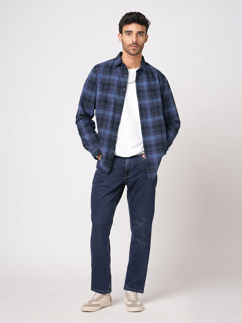 BLUE CHECKERED OXFORD SHIRT-Shirt - 250932531