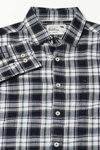 Blue Checkered Tailored Fit Shirt - Shirts - 250330968