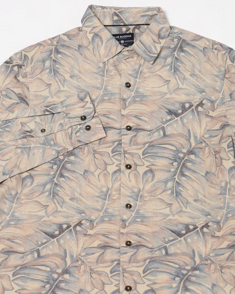 Blue Floral Printed Shirt - Shirt - 240728462