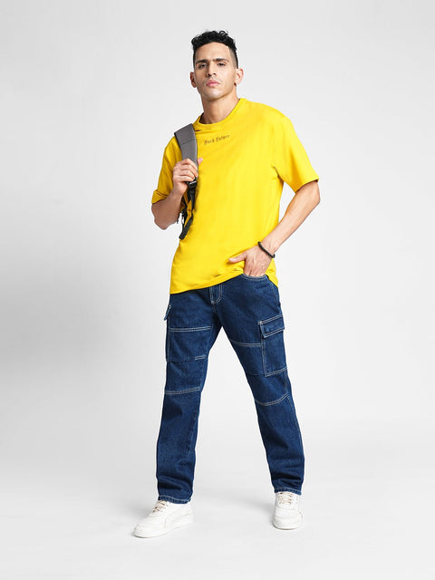 Blue Relax Fit Cargo Pants - Cargo - 240110041