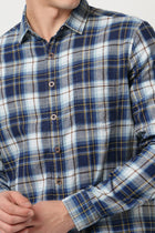 BLUE WINDOWPANE CHECKERED COTTON SHIRT-Shirt - 251033350