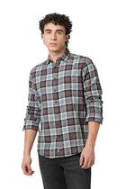 BLUE WINDOWPANE CHECKERED SHIRT-Shirt - 251033430