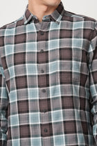 BLUE WINDOWPANE CHECKERED SHIRT-Shirt - 251033430