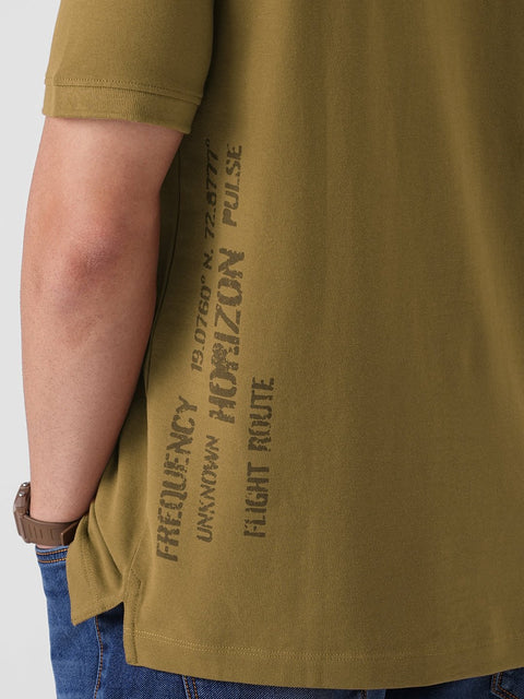 BROWN GRAPHIC PIQUE POLO - T Shirt - 3IS1F0013
