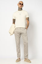 BROWN PLAIN SLIM FIT TROUSER - Trousers - 250740581