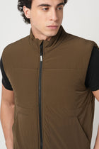 BROWN PUFFER CARGO POCKET JACKETS - Jacket - 251070374