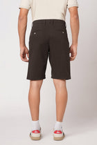BROWN REGULAR FIT SHORTS - Shorts - 251050036