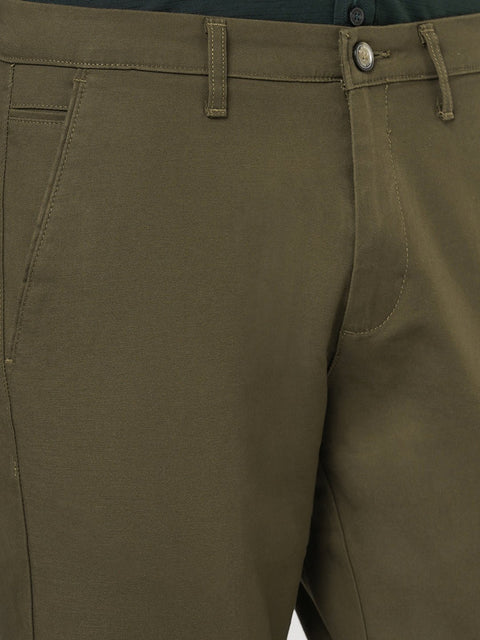 BROWN SLIM FIT DOBBY TROUSER - Trousers - 251041351
