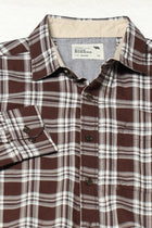 BROWN TARTAN CHECKERED COTTON FULL SLEEVE SHIRT-Shirt - 250731971