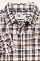 BROWN TARTAN CHECKERED SHIRT-Shirts - 250731757