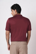BURGANDY MERCERISED POLO - T Shirt - 250830728