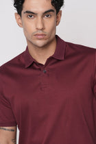 BURGANDY MERCERISED POLO - T Shirt - 250830728
