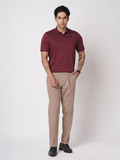 BURGANDY MERCERISED POLO - T Shirt - 250830728