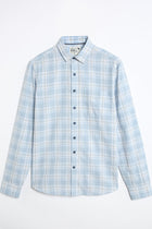 CALDEN Light Blue Checkered Shirt - Shirt - 250330858