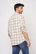 CAMEL CHECKERED COTTON SHIRT-Shirt - 251133615
