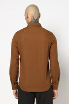 CAMEL PLAIN TAILORED FIT SHIRT-Shirts - 250531413