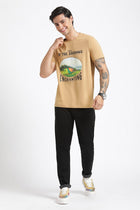 Camel Printed Cotton T-Shirt - T-Shirt - 231131057