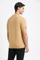 Camel Printed Cotton T-Shirt - T-Shirt - 231131057