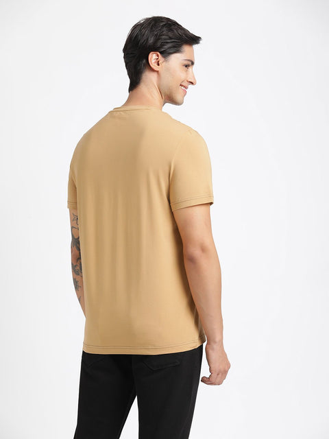 Camel Printed Cotton T-Shirt - T-Shirt - 231131057