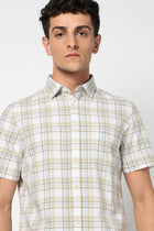 CAYDRIN White Checkered Shirt - Shirt - 250330958