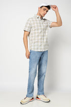 CAYDRIN White Checkered Shirt - Shirt - 250330958
