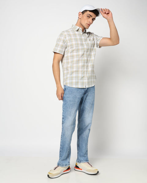 CAYDRIN White Checkered Shirt - Shirt - 250330958