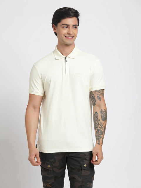 Chalk Polo Cotton T-Shirt - T-Shirt - 231231177