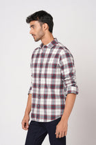 CHARCOAL CHECKERED COTTON SHIRT-Shirt - 251133700