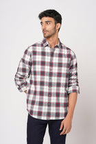CHARCOAL CHECKERED COTTON SHIRT-Shirt - 251133700