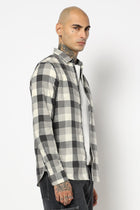 CHARCOAL CHECKERED FULL SLEEVE TAILORED FIT SHIRT-Shirt - 250631462