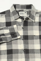 CHARCOAL CHECKERED FULL SLEEVE TAILORED FIT SHIRT-Shirt - 250631462