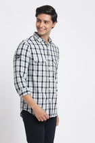 Checks Double Pocket Cotton Shirt - Shirt - 240427542