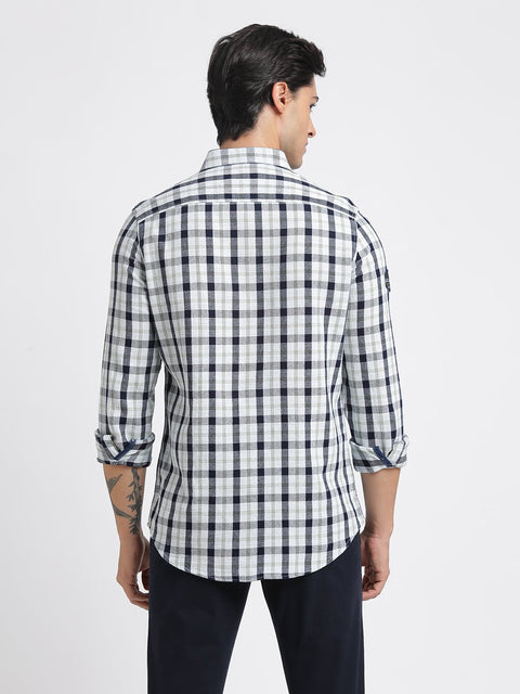 Checks Double Pocket Cotton Shirt - Shirt - 240427542